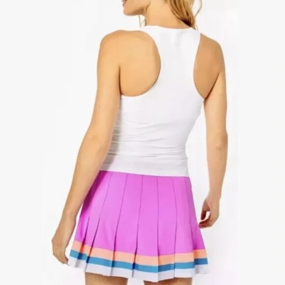 SOLD Lilly Pulitzer Loren Luxletic Tennis Skort Size M Amethyst Stripe NWOT $108 - Picture 3 of 9